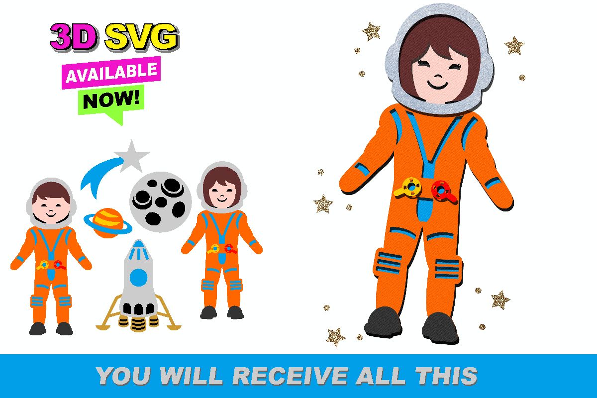 Exciting Astronaut Paper Doll Craft
