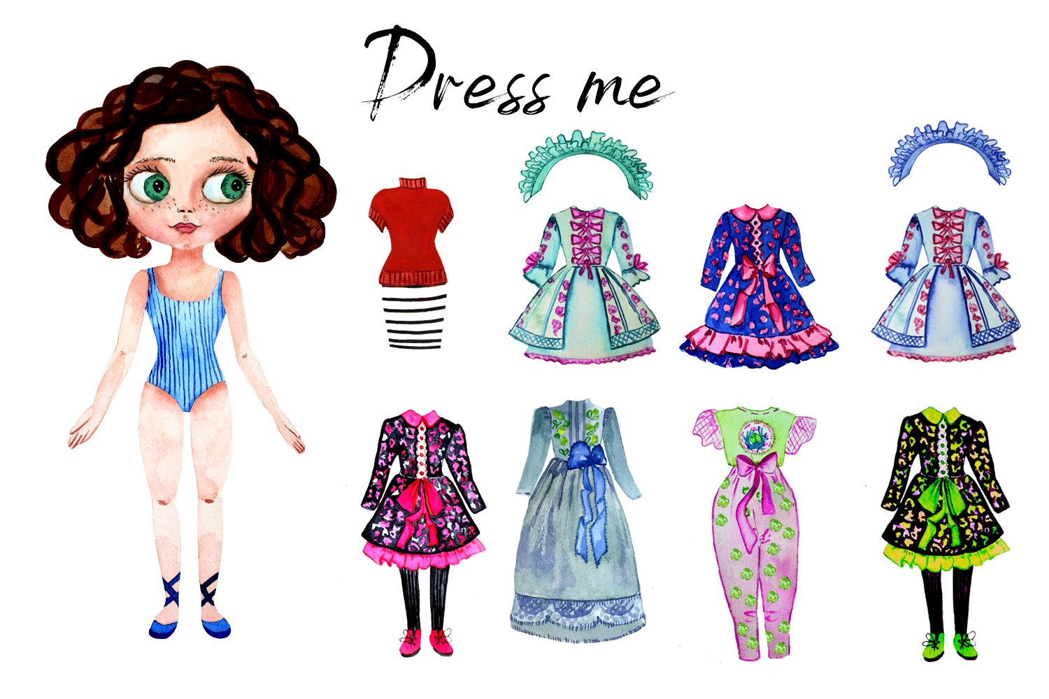 Remarkable Paper Doll with Changeable Clothes